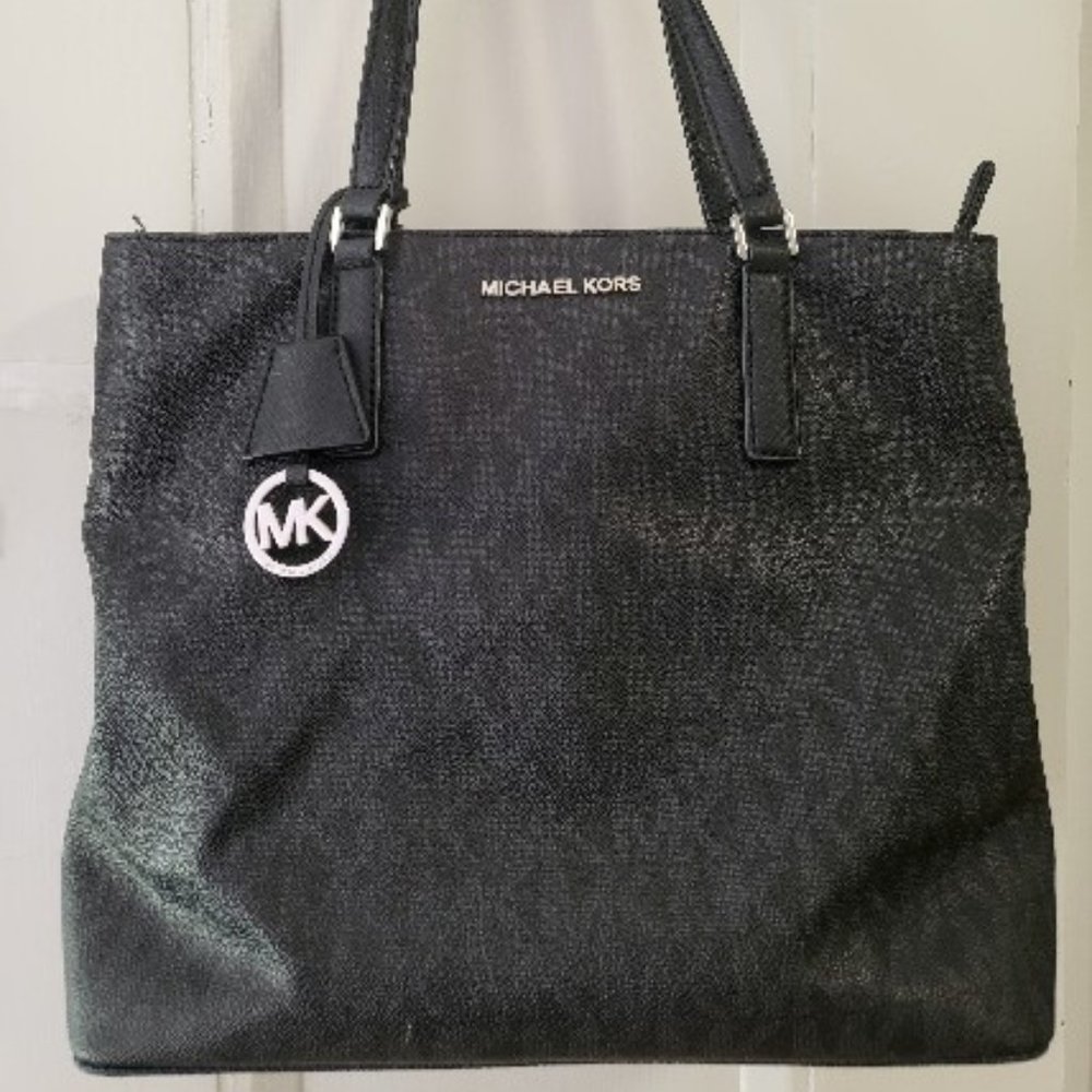 Michael Kors Black Leather Tote